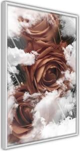Inramad Poster / Tavla - Heavenly Roses - 40x60 Guldram med passepartout