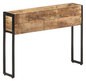 Odlingslåda 90x20x68 cm grovt mangoträ - Brun