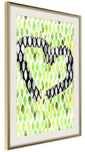 Inramad Poster / Tavla - I Love Limes - 30x45 Guldram med passepartout