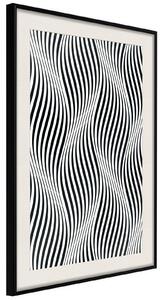 Inramad Poster / Tavla - Illusion of Movement - 40x60 Guldram