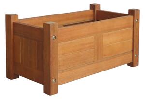 Blomlåda upphöjd akaciaträ 50x25x25 cm - Brun