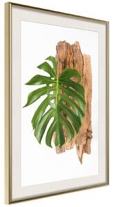 Inramad Poster / Tavla - Leafy Etude - 20x30 Svart ram