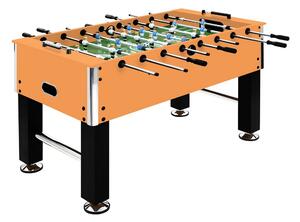 Fotbollsbord stål 60 kg 140x74,5x87,5 cm ljusbrun och svart - Svart
