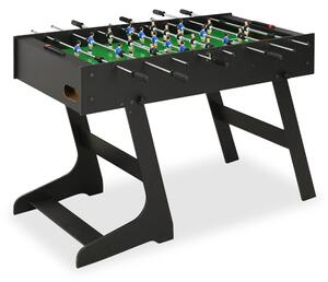 Fotbollsbord hopfällbart 121x61x80 cm svart - Svart