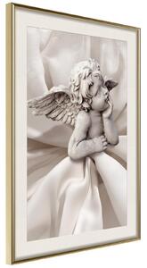 Inramad Poster / Tavla - Little Angel - 20x30 Svart ram med passepartout