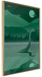 Inramad Poster / Tavla - Loch Ness [Poster] - 20x30 Guldram