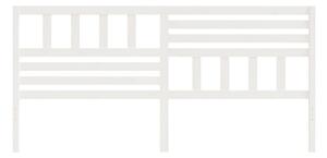 Sänggavel vit 206x4x100 cm massiv furu - Vit