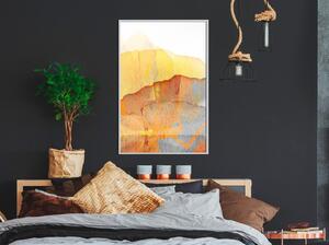 Inramad Poster / Tavla - Martian Landscape - 20x30 Guldram