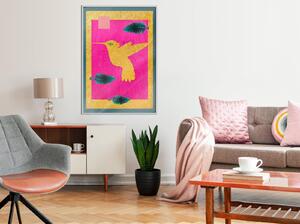 Inramad Poster / Tavla - Native American Hummingbird - 20x30 Vit ram