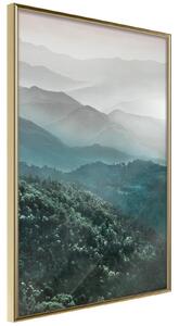 Inramad Poster / Tavla - Natural Gradient II - 20x30 Guldram