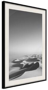 Inramad Poster / Tavla - Ocean of Sand I - 20x30 Guldram med passepartout