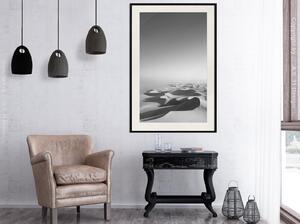 Inramad Poster / Tavla - Ocean of Sand I - 30x45 Guldram