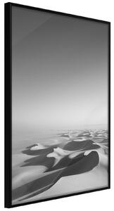 Inramad Poster / Tavla - Ocean of Sand I - 20x30 Svart ram med passepartout