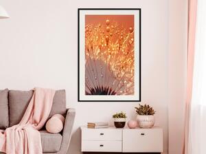 Inramad Poster / Tavla - Orange Breath of the Summer - 20x30 Guldram