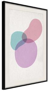 Inramad Poster / Tavla - Pastel Sets I - 40x60 Svart ram
