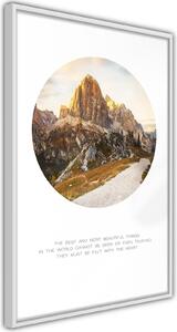 Inramad Poster / Tavla - Peak of Dreams - 20x30 Guldram med passepartout