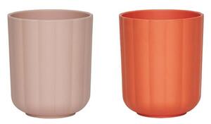 OYOY MINI - Pullo Cup - Pack of 2 - Barnens pokal - Rose / Apricot - W:7 x H:8 cm