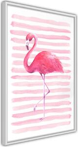 Inramad Poster / Tavla - Pink Madness - 20x30 Svart ram med passepartout