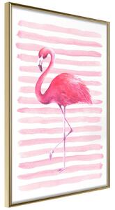 Inramad Poster / Tavla - Pink Madness - 20x30 Guldram