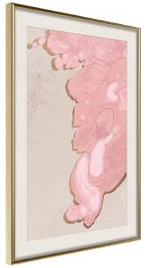 Inramad Poster / Tavla - Pink River - 40x60 Svart ram