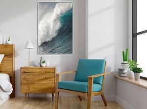 Inramad Poster / Tavla - Power of the Ocean - 20x30 Svart ram