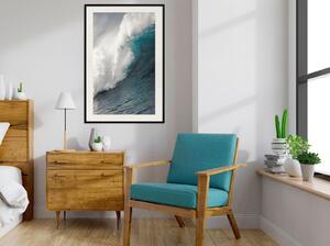 Inramad Poster / Tavla - Power of the Ocean - 20x30 Svart ram
