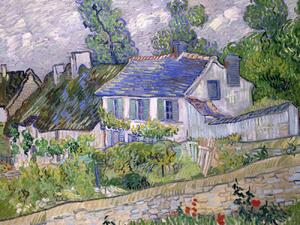 Konsttryck Houses at Auvers - Vincent van Gogh, (40 x 30 cm)