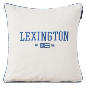 Lexington Logo Organic Cotton Twill Kuddfodral 50x50 Vit