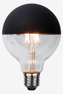 Ljuskälla E27 LED Glob 95 mm Toppförspeglad Svart 2,8W