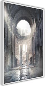 Inramad Poster / Tavla - Ruins of a Cathedral - 20x30 Svart ram