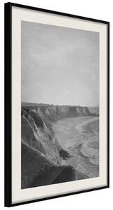 Inramad Poster / Tavla - Sea Against the Land - 20x30 Guldram