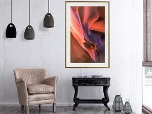 Inramad Poster / Tavla - Shades of Purple II - 20x30 Guldram