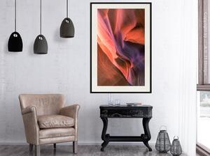 Inramad Poster / Tavla - Shades of Purple II - 20x30 Guldram