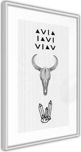 Inramad Poster / Tavla - Spirituality - 40x60 Svart ram med passepartout