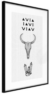 Inramad Poster / Tavla - Spirituality - 40x60 Svart ram med passepartout