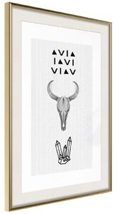 Inramad Poster / Tavla - Spirituality - 20x30 Svart ram med passepartout