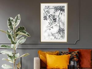 Inramad Poster / Tavla - Sprinkled with Flowers - 20x30 Guldram