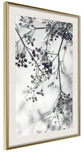 Inramad Poster / Tavla - Sprinkled with Flowers - 30x45 Guldram