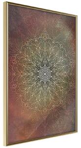 Inramad Poster / Tavla - Subdued Harmony - 20x30 Guldram