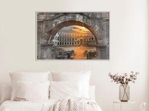 Inramad Poster / Tavla - Sunset in the Ancient City - 45x30 Guldram