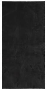 Mjuk matta HUARTE med kort lugg tvättbar svart 100x200 cm
