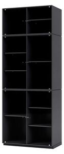 Montana - Ripple Cabinet IV - Plinth H3 cm - Vitrinskåp - Anthracite - W69,6 X H177,6 X D38 cm
