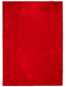 Mjuk matta HUARTE med kort lugg tvättbar röd 200x280 cm