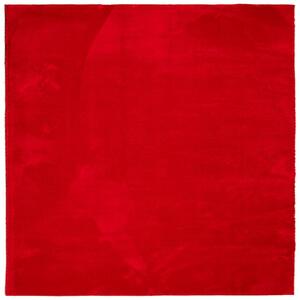 Mjuk matta HUARTE med kort lugg tvättbar röd 200x200 cm