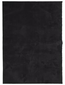 Mjuk matta HUARTE med kort lugg tvättbar svart 120x170 cm