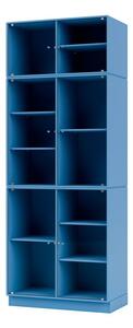 Montana - Ripple Cabinet IV - Plinth H7 - Vitrinskåp - Azure - W69,6 X H181,6 X D38 cm