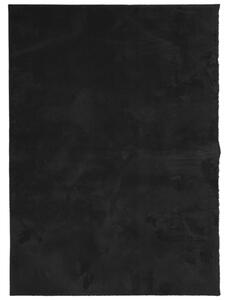 Mjuk matta HUARTE med kort lugg tvättbar svart 160x230 cm