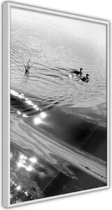 Inramad Poster / Tavla - Texture of Water - 20x30 Svart ram