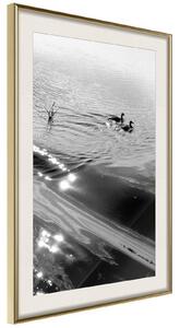 Inramad Poster / Tavla - Texture of Water - 20x30 Guldram