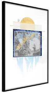 Inramad Poster / Tavla - The Coldest Continent - 20x30 Guldram